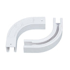 SOLOKOS 90 Degree Curtain Track Connectors – Corner Elbow Joint for Smooth Rail Turns – Black or White (Black) SOLOKOS Curtain Space