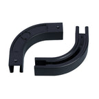 SOLOKOS 90 Degree Curtain Track Connectors – Corner Elbow Joint for Smooth Rail Turns – Black or White (Black) SOLOKOS Curtain Space