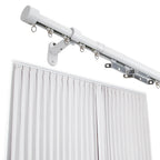 SOLOKOS Telescoping Curtain Rod – Adjustable Curtain Pole Track for Wall Mount, Heavy-Duty Aluminum, Extendable Length SOLOKOS Curtain Space