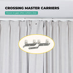 SOLOKOS Telescoping Curtain Rod – Adjustable Curtain Pole Track for Wall Mount, Heavy-Duty Aluminum, Extendable Length SOLOKOS Curtain Space