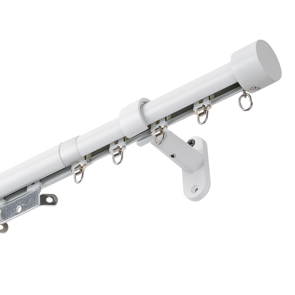SOLOKOS Telescoping Curtain Rod – Adjustable Curtain Pole Track for Wall Mount, Heavy-Duty Aluminum, Extendable Length SOLOKOS Curtain Space