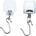 SOLOKOS 2-Pack Track End Caps with Hooks for Ceiling Curtain Track (2, White) SOLOKOS Curtain Space