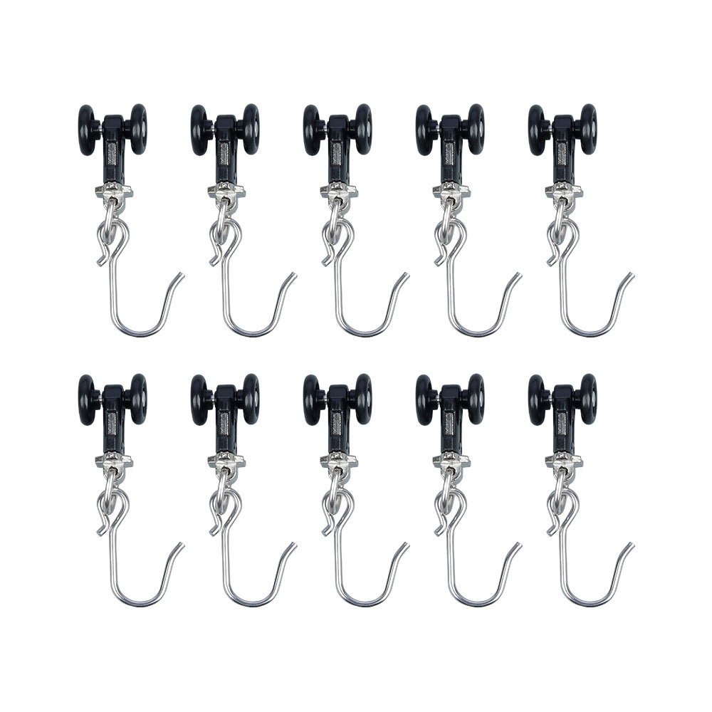 SOLOKOS Curtain Track Rollers – Smooth Gliders with Metal Hooks for Curtain Rail, Noise-Free & Rustproof SOLOKOS Curtain Space
