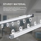 SOLOKOS Telescopic Ceiling Mount Curtain Track System 33 to 59/51 to 94 inch Adjustable Room Divider Track Set (33-59")/(51-94") White SOLOKOS Curtain Space