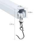 SOLOKOS Curtain Track Rollers – Smooth Gliders with Metal Hooks for Curtain Rail, Noise-Free & Rustproof SOLOKOS Curtain Space