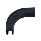 SOLOKOS 90 Degree Curtain Track Connectors – Corner Elbow Joint for Smooth Rail Turns – Black or White (Black) SOLOKOS Curtain Space