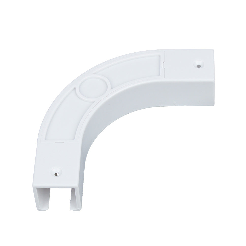 SOLOKOS 90 Degree Curtain Track Connectors – Corner Elbow Joint for Smooth Rail Turns – Black or White (Black)