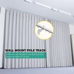 SOLOKOS Telescoping Curtain Rod – Adjustable Curtain Pole Track for Wall Mount, Heavy-Duty Aluminum, Extendable Length SOLOKOS Curtain Space