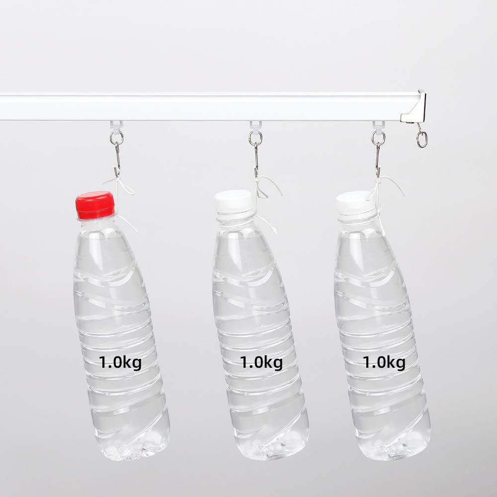 SOLOKOS Curtain Track Rollers – Smooth Gliders with Metal Hooks for Curtain Rail, Noise-Free & Rustproof