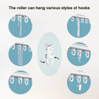 SOLOKOS Telescopic Ceiling Mount Curtain Track System 33 to 59/51 to 94 inch Adjustable Room Divider Track Set (33-59")/(51-94") White SOLOKOS Curtain Space